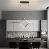 Lampadario sopra tavolo pranzo Design elegante minimalista - clowasit.com